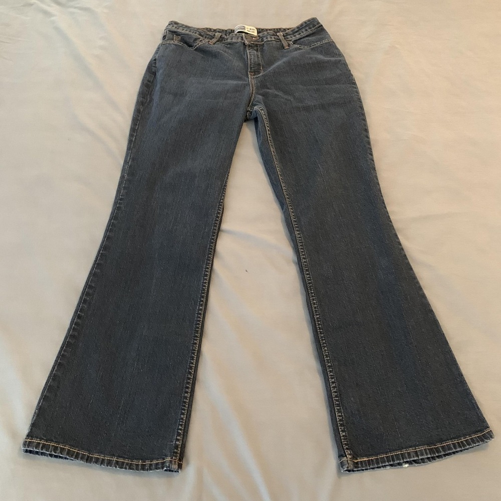 Signature Levi Strauss Bootcut Jeans Womens 14 Blue‎ High Rise Stretch Denim